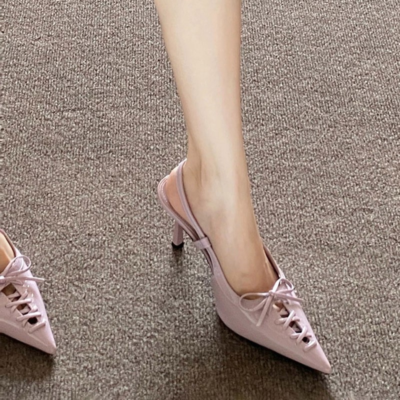 Sandal Strappy Heeled - صنادل نسائية بكعب عالٍ رفيع على
