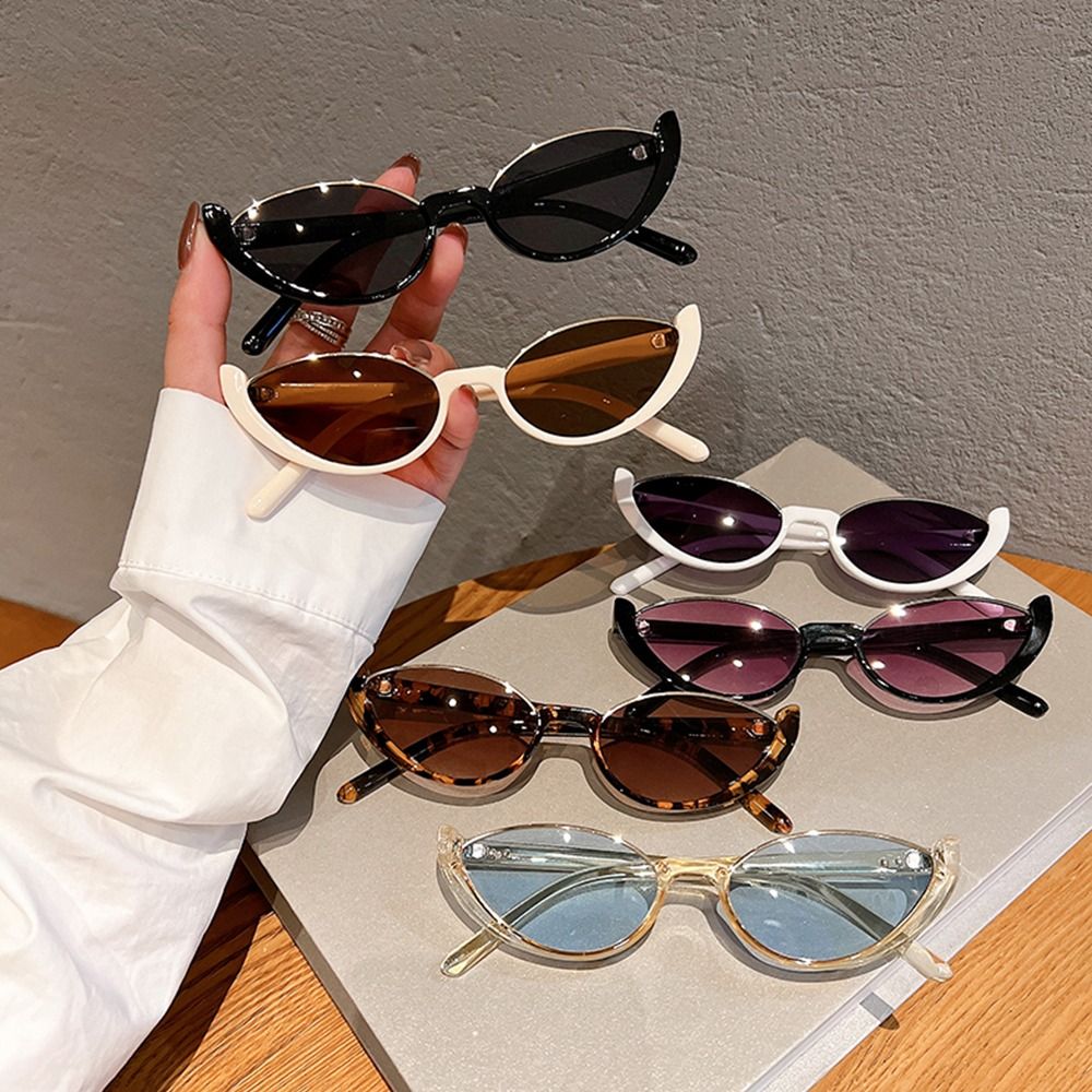 Sunglasses Cat Eye - نظارات شمسية كلاسيكية صغيرة للنساء والرجال