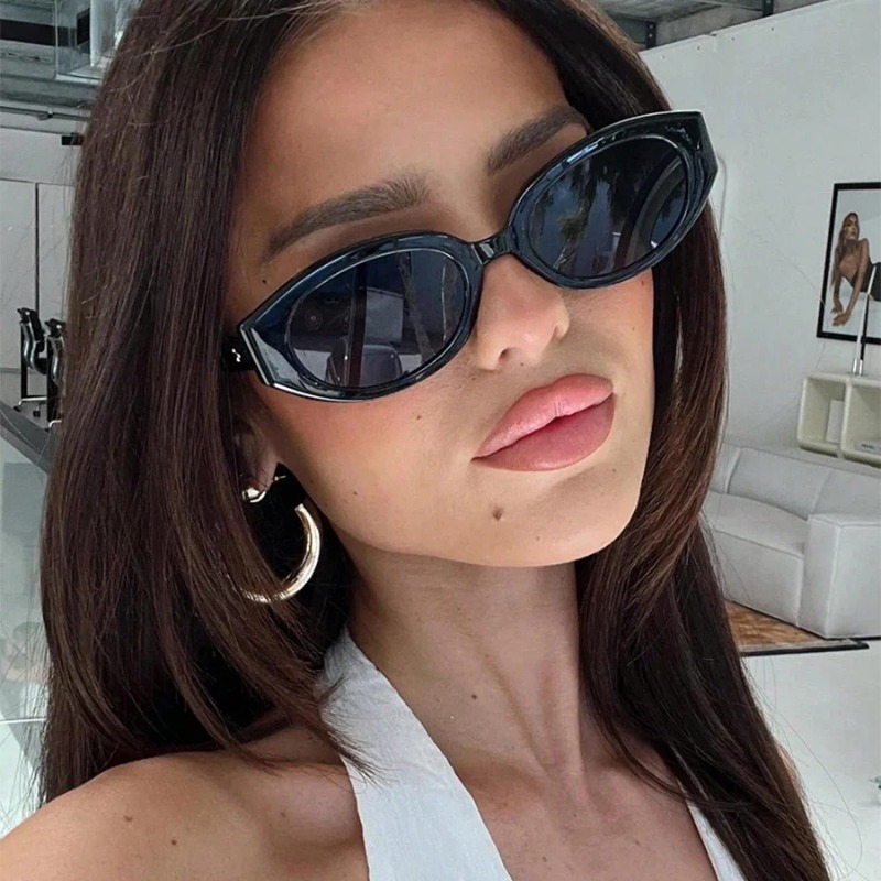 Sunglasses Cat Eye - نظارات شمسية نسائية عتيقة الطراز بعدسات