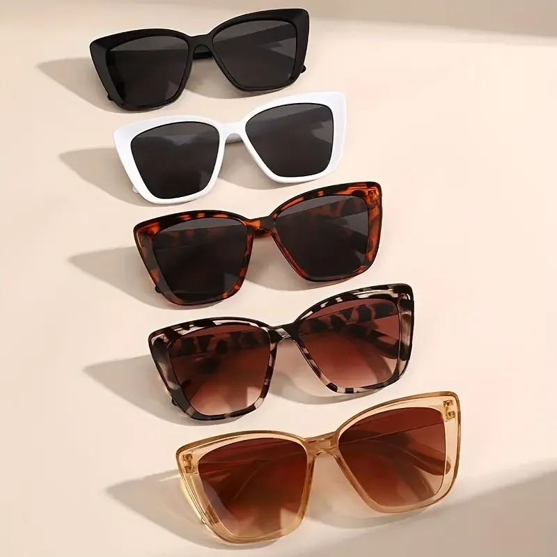 Sunglasses Cat Eye - 5 قطع من النظارات الشمسية النسائية