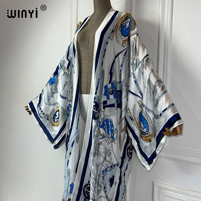 WINYI كيمونو الصيف قفطان بحر س - مراجعة Cover Up Kaftan وسعره