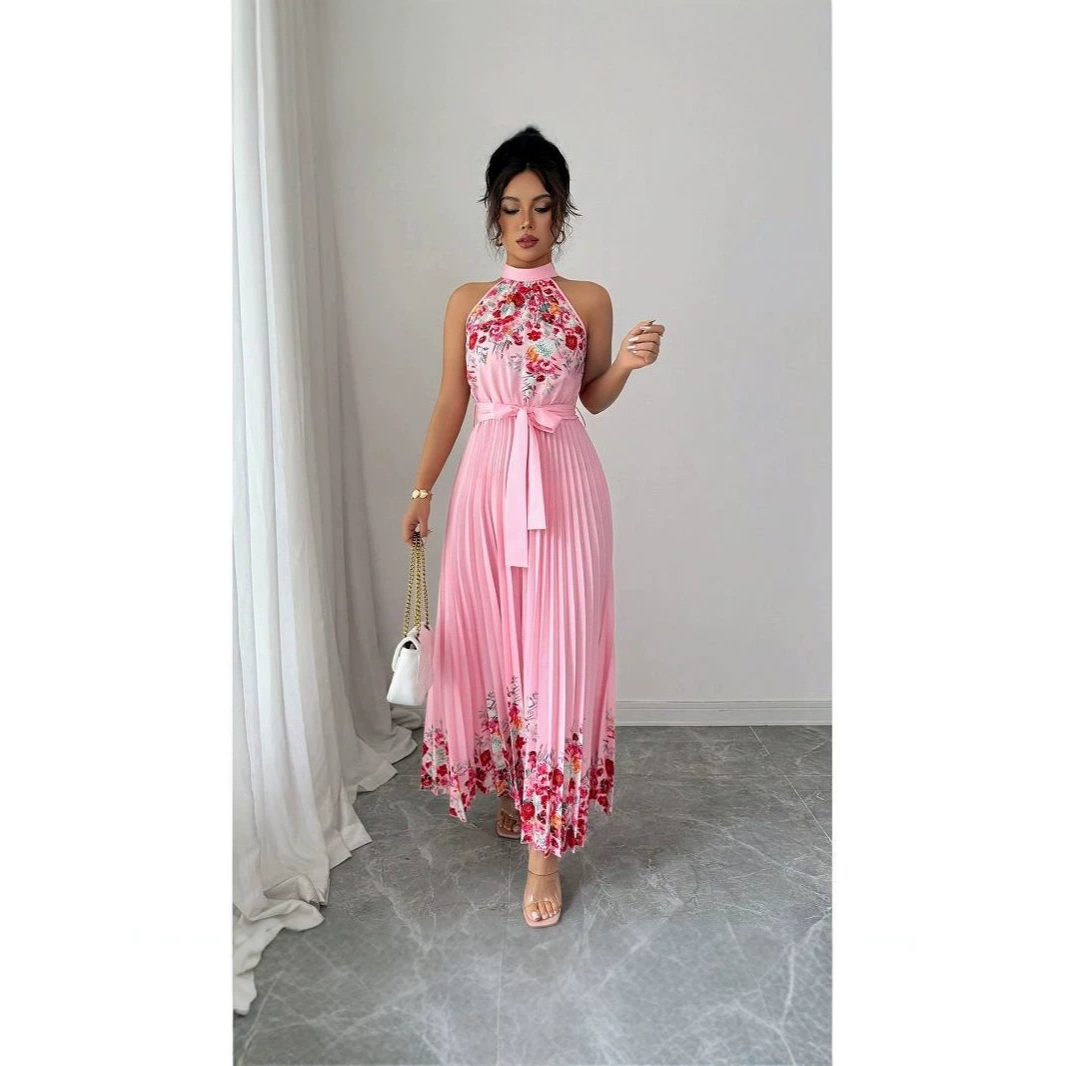 فستان طويل أنيق بطبعة زهور مع  - مراجعة Midi Skirt Floral وسعره