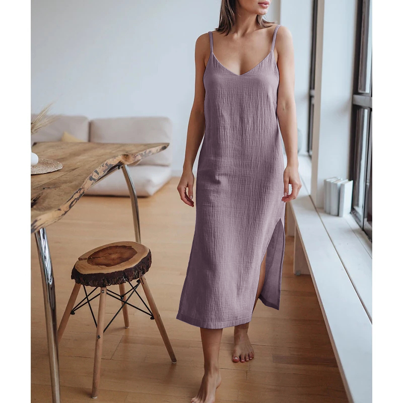 فستان نسائي من الشاش القطني 10 - مراجعة Linen Dress Wrap وسعره