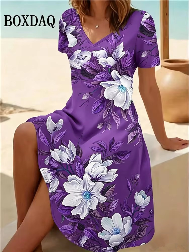 فساتين نسائية مقاس كبير 6XL لل - مراجعة Romper Floral Print وسعره