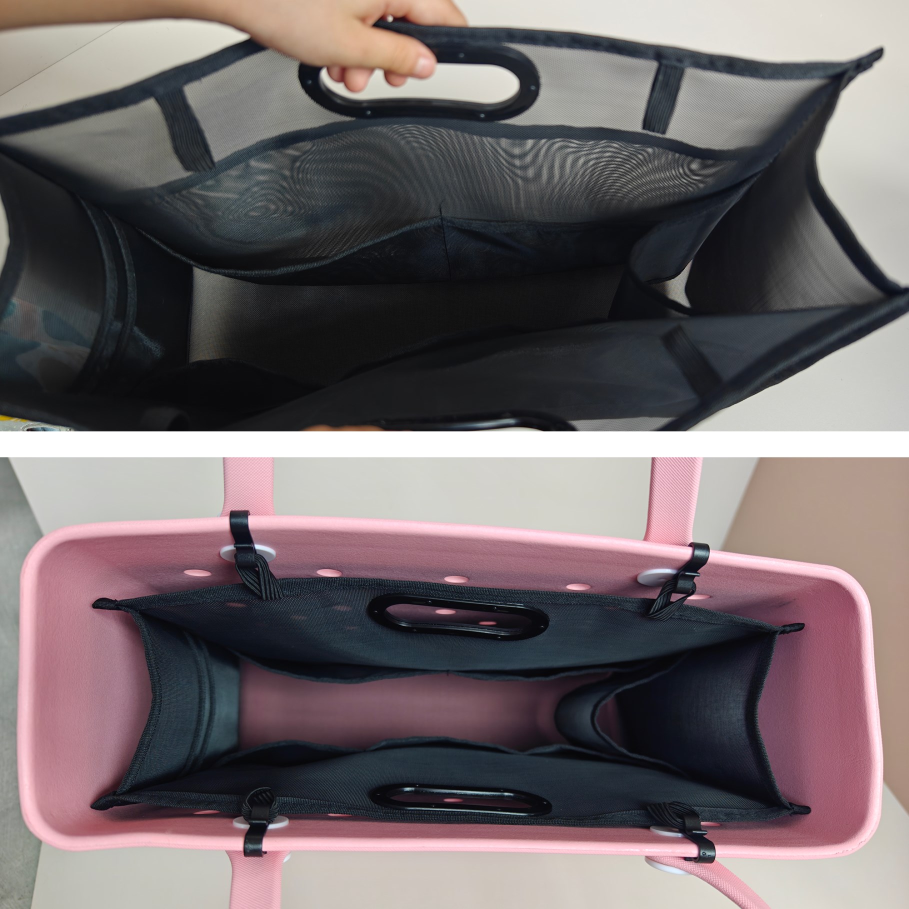 میش بیگ آرگنائزر بوگ بیگ لوازم - مراجعة Tote Bag Beach وسعره