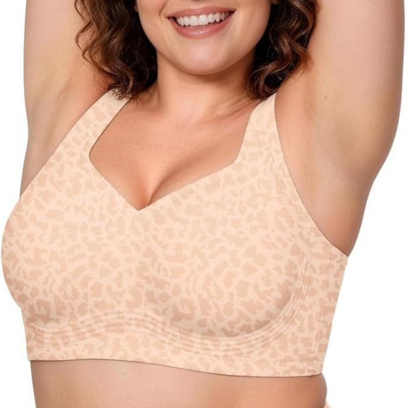 حمالات صدر جيلي بنقشة الفهد بد - مراجعة Bralette Triangle Set وسعره