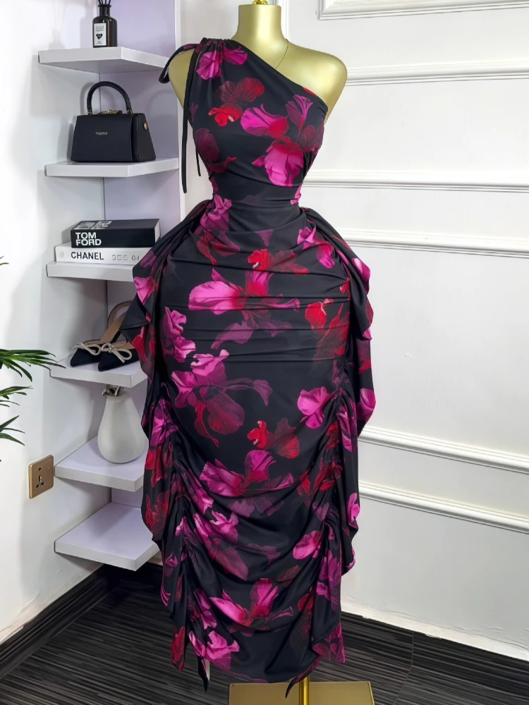 المرأة الأزهار المطبوعة كتف وا - مراجعة Midi Skirt Floral وسعره