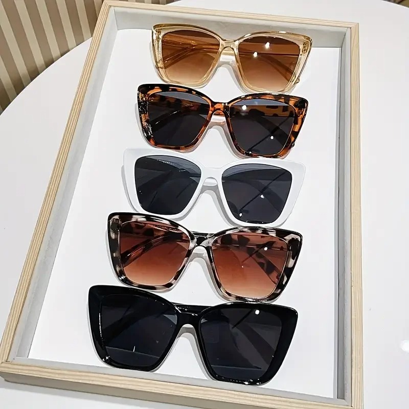 5 قطع من النظارات الشمسية النس - مراجعة Sunglasses Cat Eye وسعره